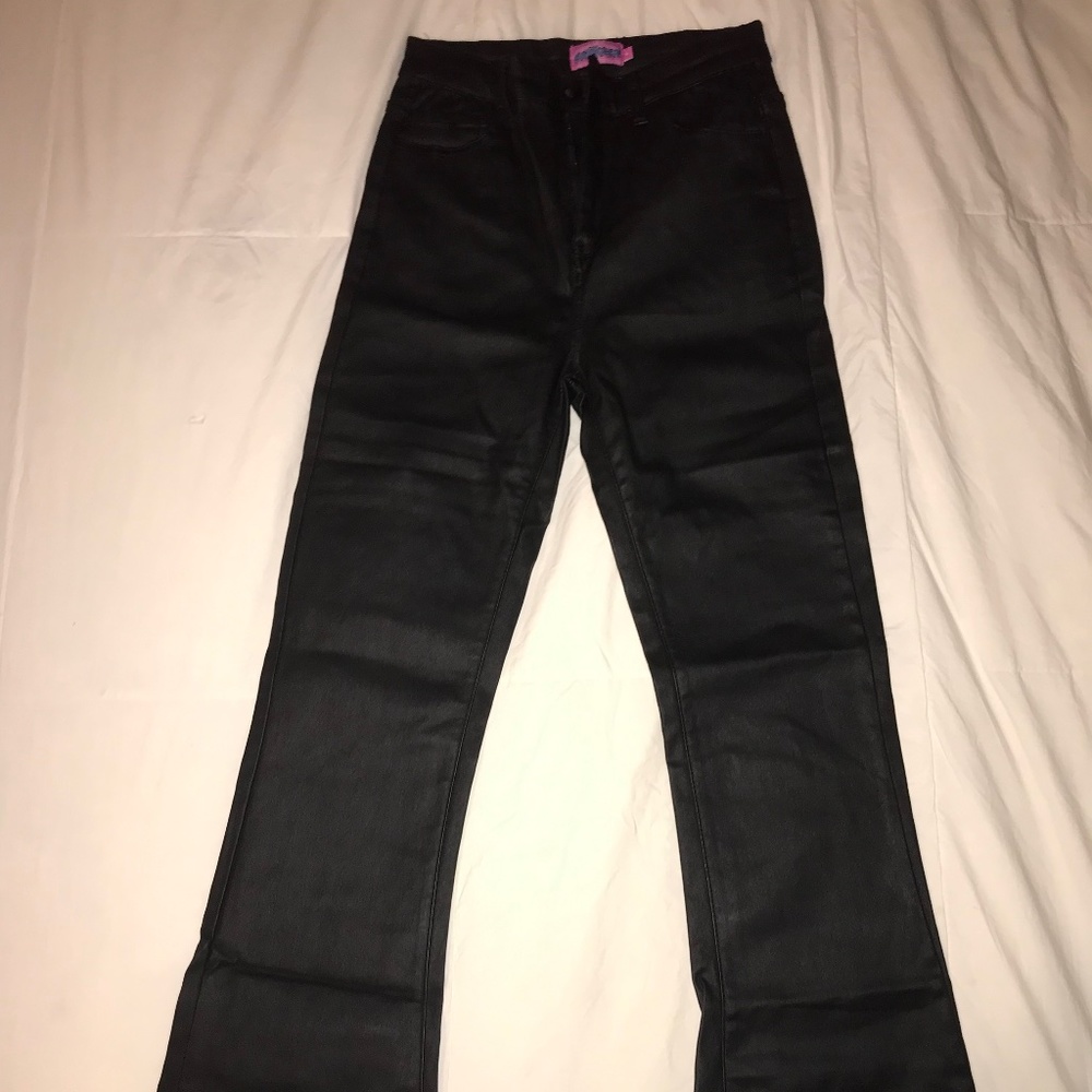 *BRAND NEW* Edikted Luna Black Faux Leather Pants- Small